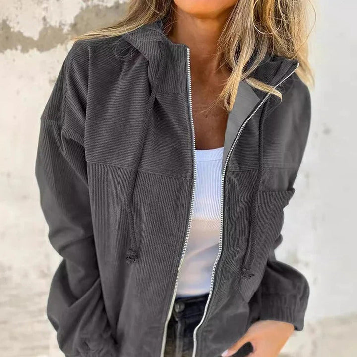 Giacca casual da donna con cappuccio