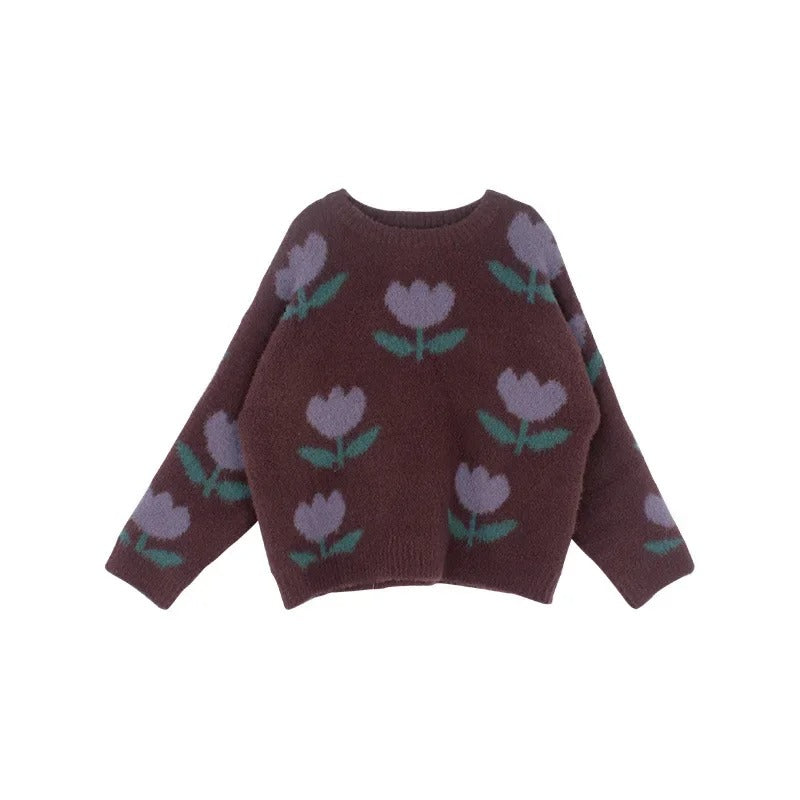 Maglione con fiori per bambini