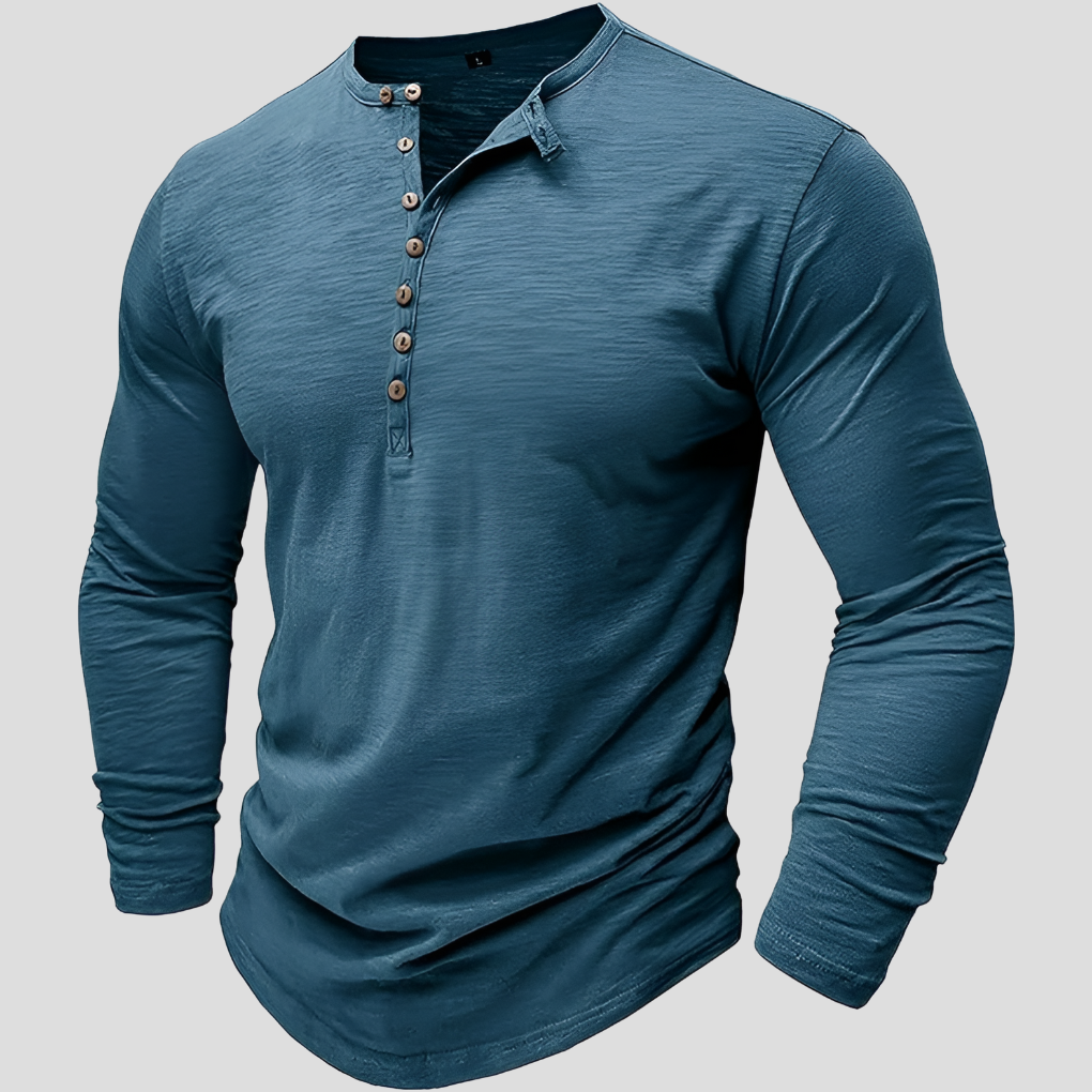 Camicia da uomo in cotone larga