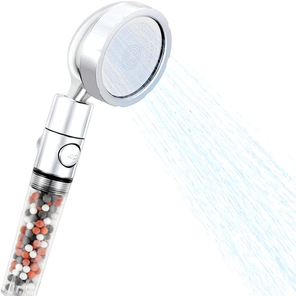 Soffione doccia con filtro ad alta pressione: getto efficiente con filtraggio integrato
