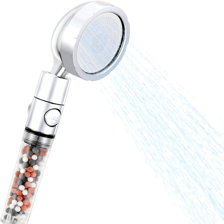 Soffione doccia con filtro ad alta pressione: getto efficiente con filtraggio integrato