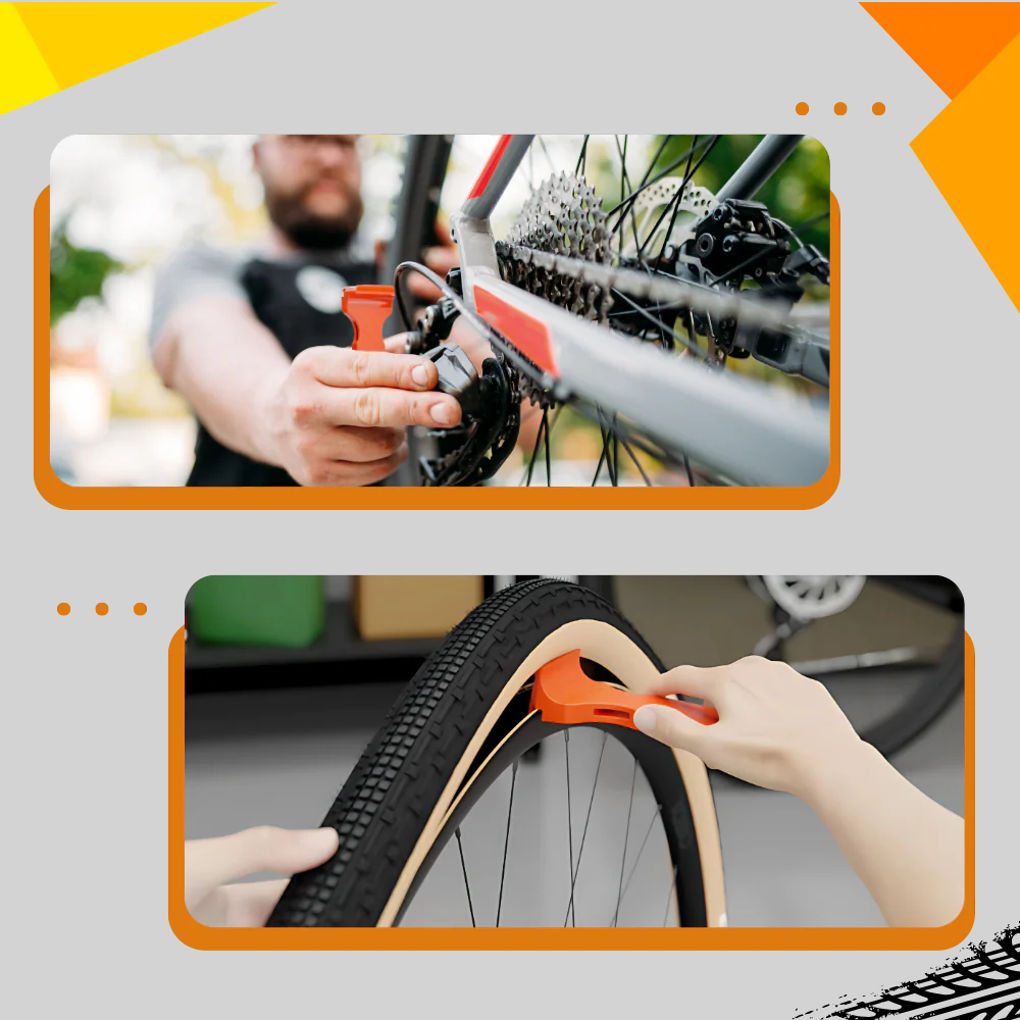 Leva per pneumatici per bicicletta: strumento compatto per la rimozione degli pneumatici