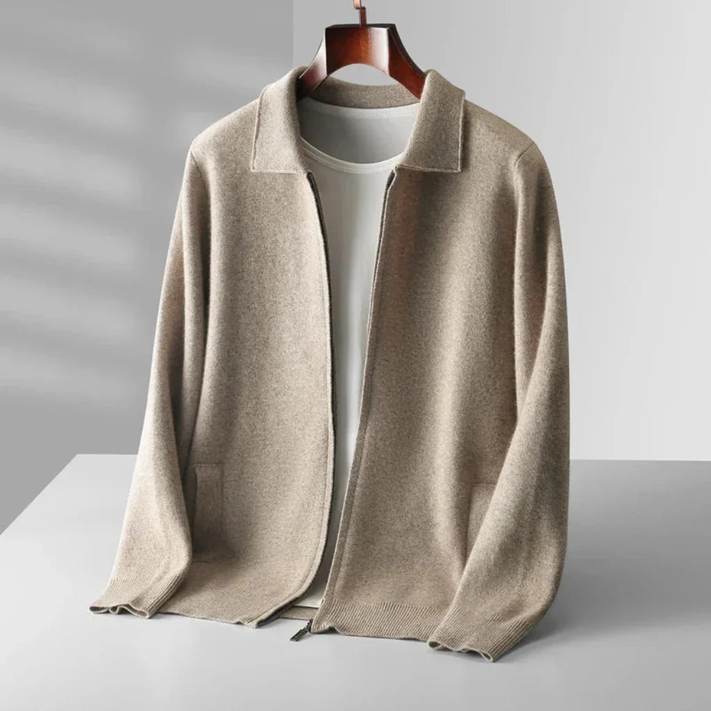 Gilet da uomo con vestibilità regolare, cerniera completa e tasche laterali