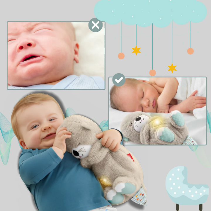 Peluche rilassante a forma di lontra – compagno di sonno rilassante