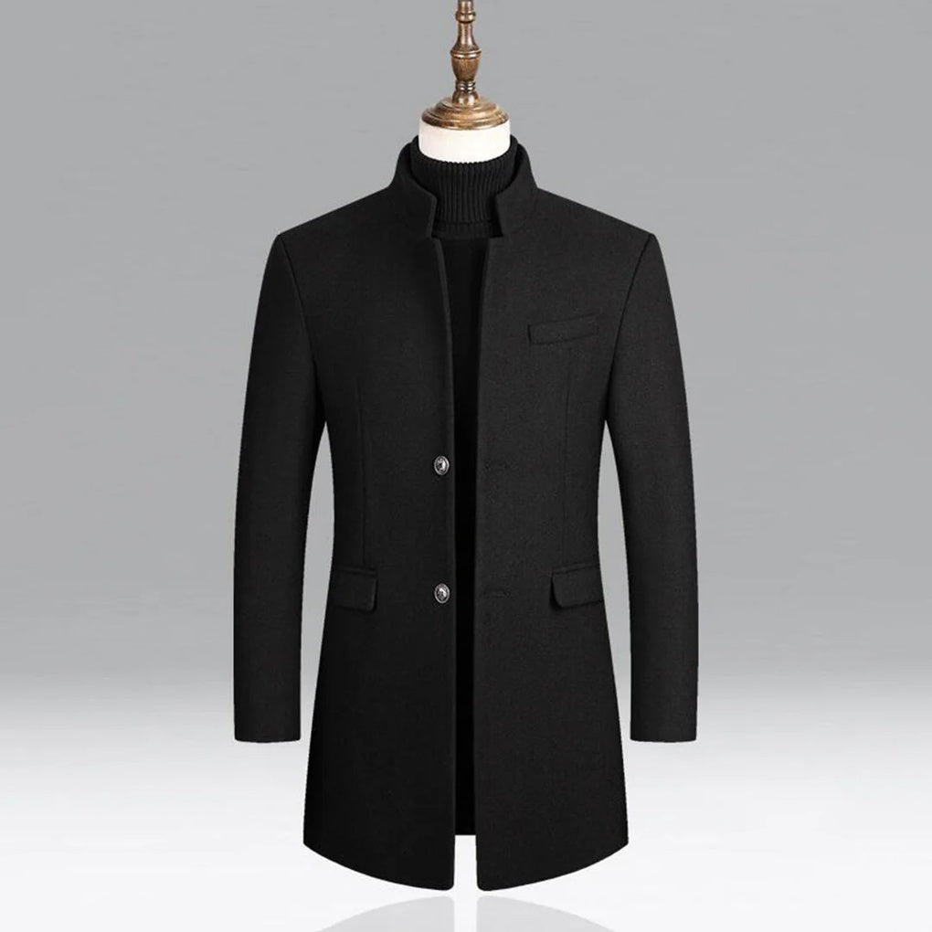 Cappotto classico elegante in lana da uomo
