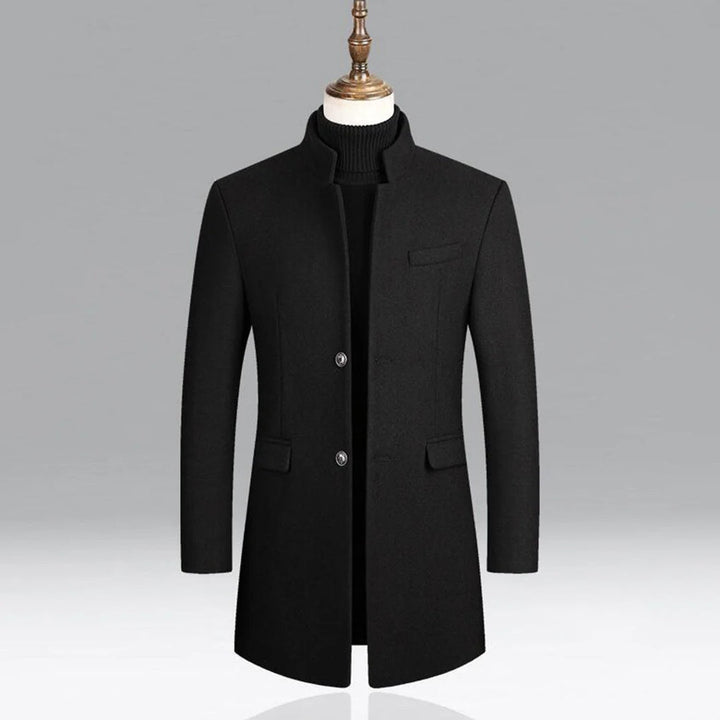 Cappotto classico elegante in lana da uomo