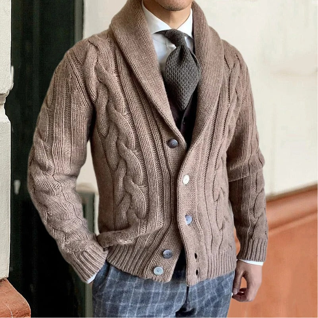 Cardigan in maglia da uomo