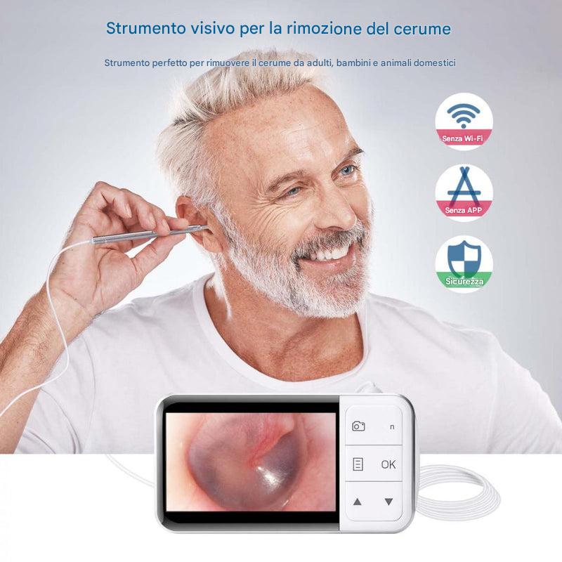 Otoscopio digitale con schermo da 4,5 pollici