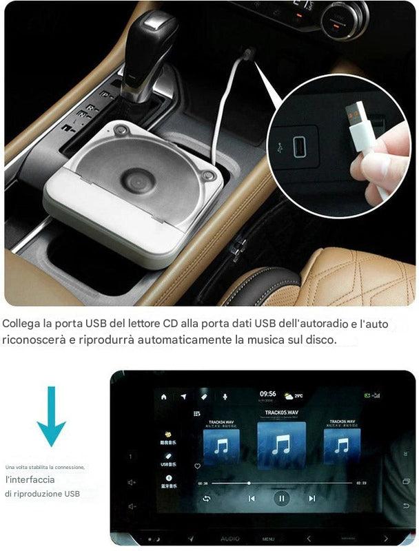 Lettore CD portatile per auto: audio di alta qualità in movimento
