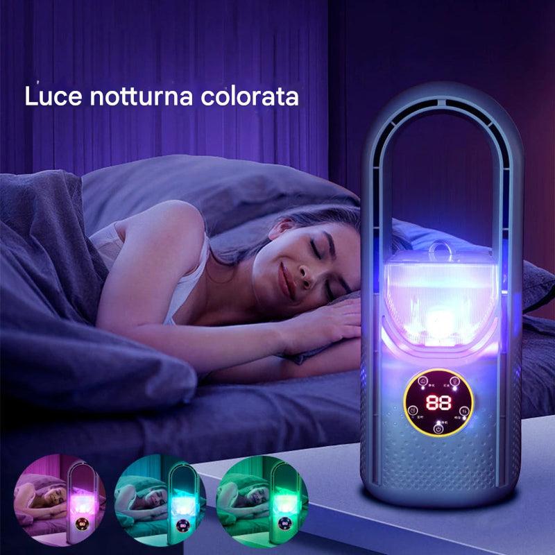 Condizionatore d'aria portatile senza pale con display a LED