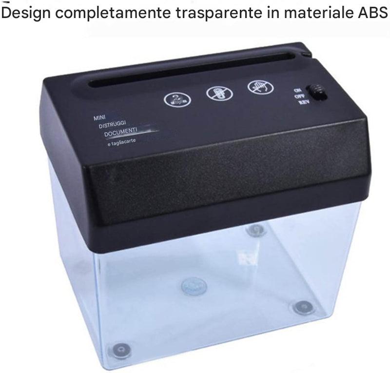 Mini distruggidocumenti da tavolo: compatto, silenzioso ed efficiente