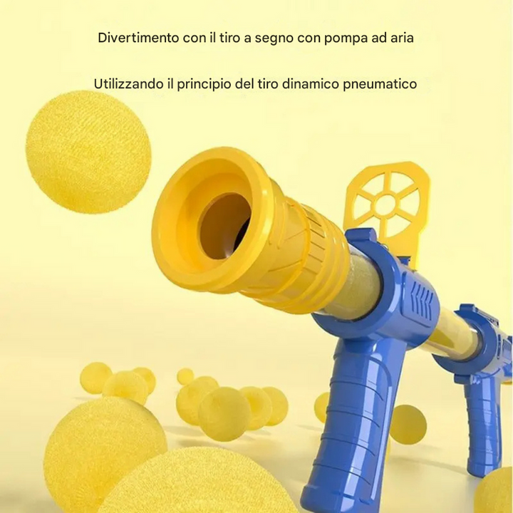 Gioco Soft Bullet ad aria compressa con paperella che cammina e luci