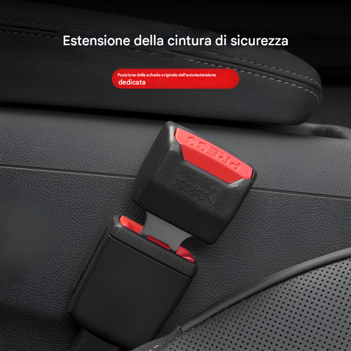 Confezione da 2 estensori per cintura di sicurezza per auto
