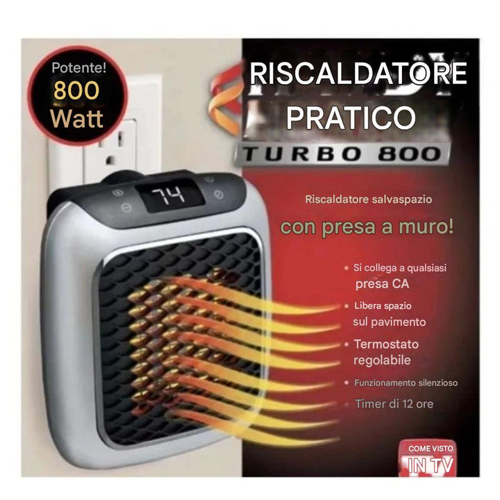Mini riscaldatore elettrico portatile da 800 W