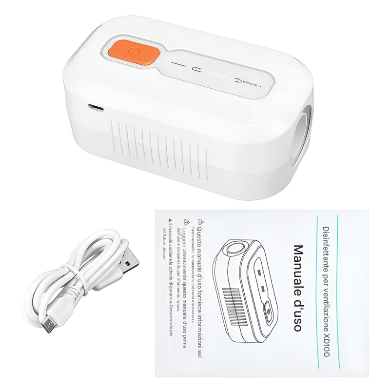 Pulitore e disinfettante portatile per CPAP