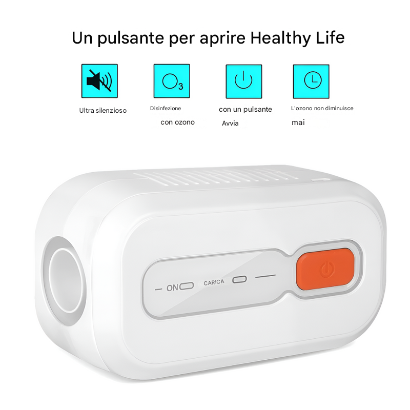Pulitore e disinfettante portatile per CPAP
