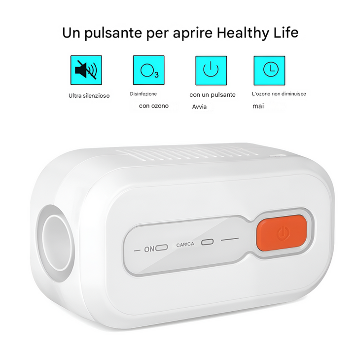 Pulitore e disinfettante portatile per CPAP