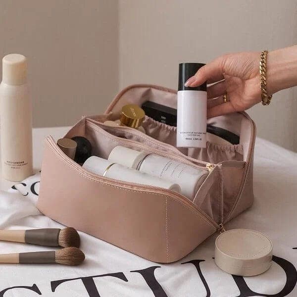 Borsa per il trucco in pelle