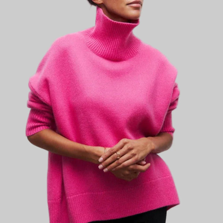 Maglione a collo alto da donna