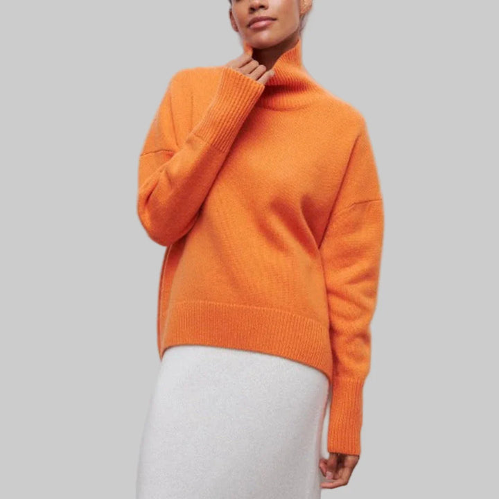 Maglione a collo alto da donna