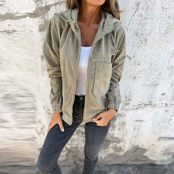 Giacca casual da donna con cappuccio