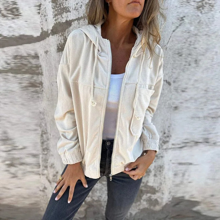 Giacca casual da donna con cappuccio