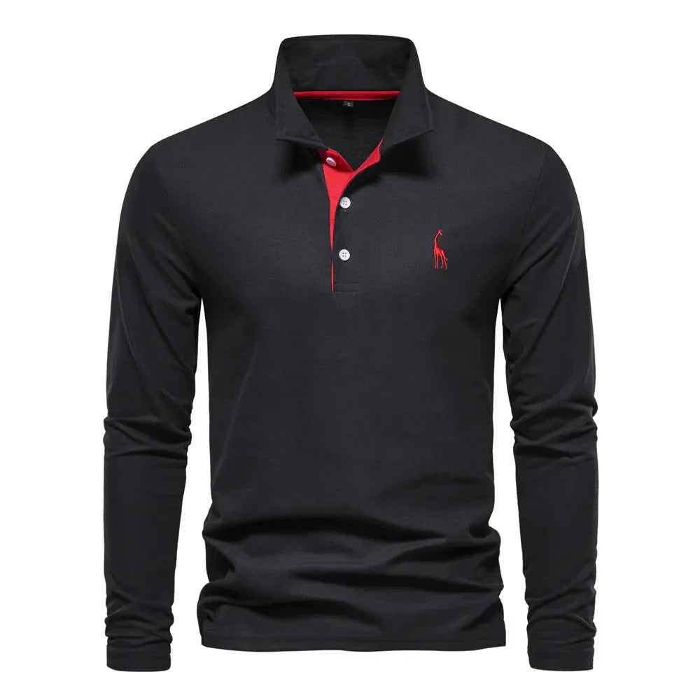 Polo a maniche lunghe da uomo