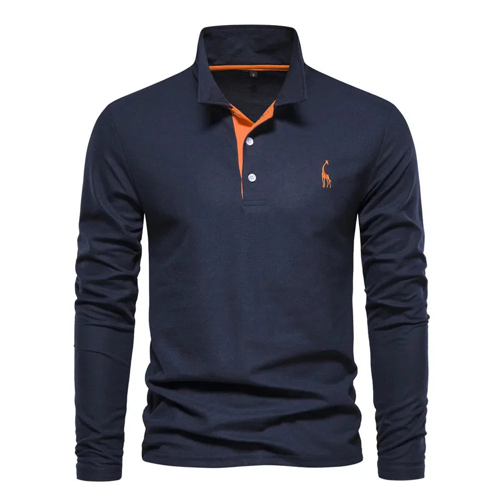 Polo a maniche lunghe da uomo