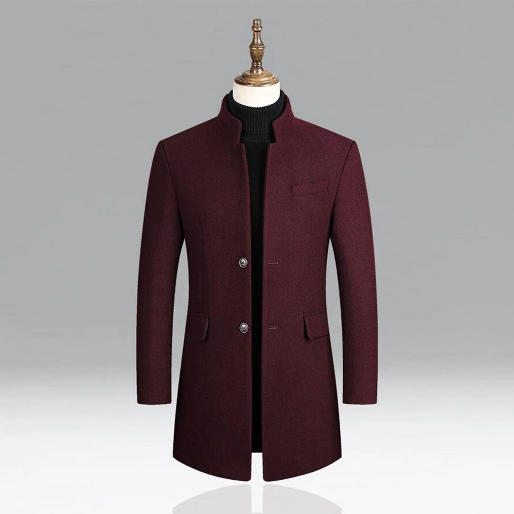 Cappotto classico elegante in lana da uomo