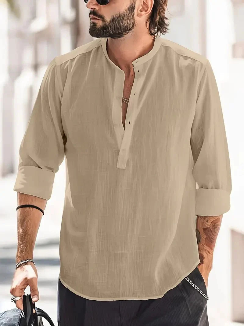 Camicia di lino da uomo