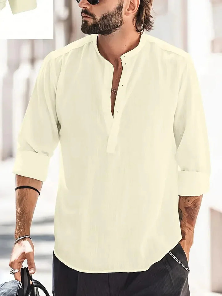 Camicia di lino da uomo