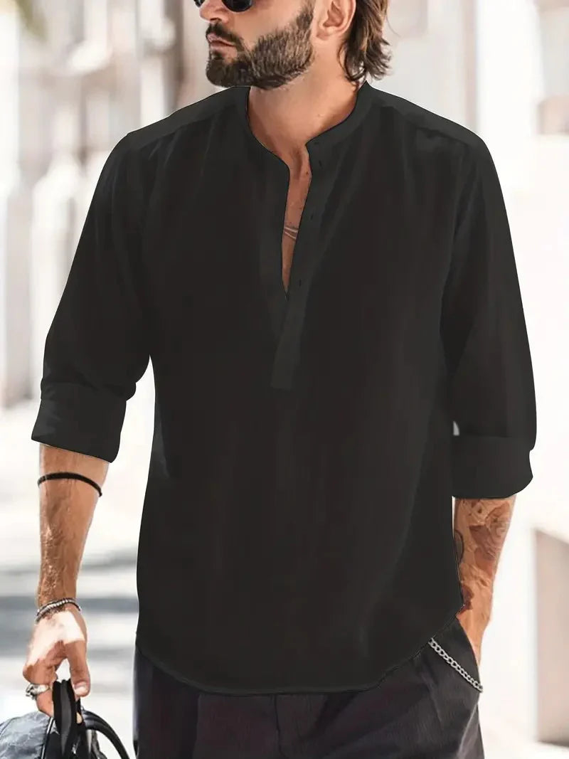 Camicia di lino da uomo