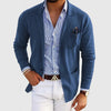 Blazer da uomo con tasche a patta casual per uomo
