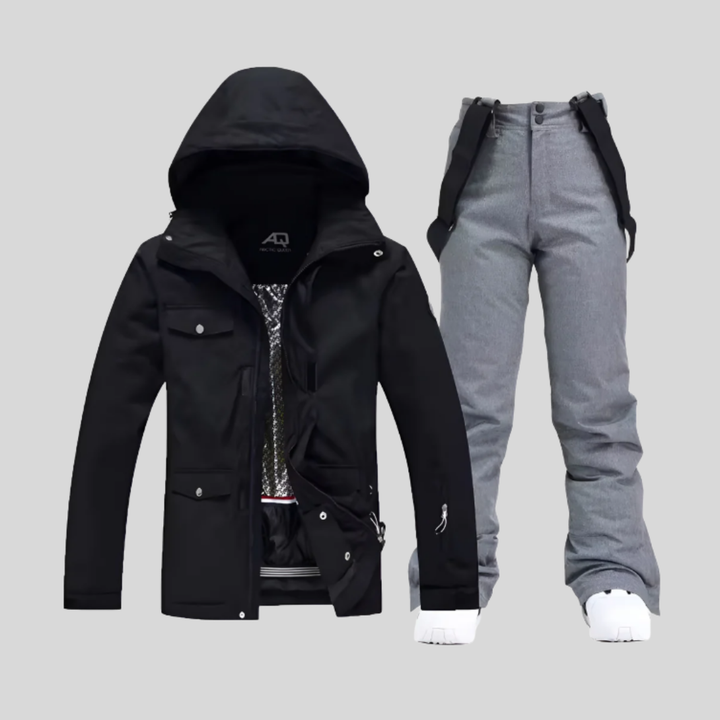 Completo invernale funzionale da donna con giacca e pantaloni da sci