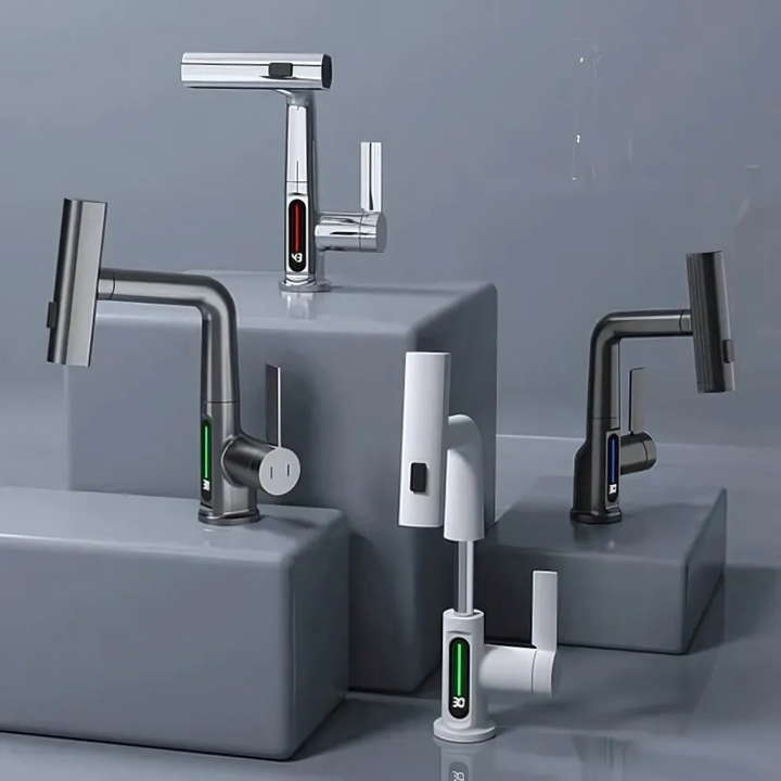 Rubinetto flessibile a LED per cucina e bagno