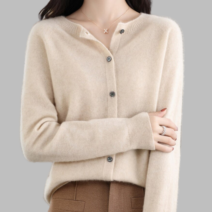 Cardigan con scollo a V da donna