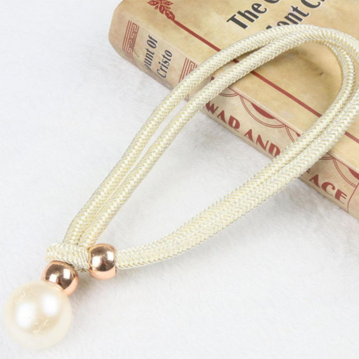 Set di 2 eleganti fermatende con perle