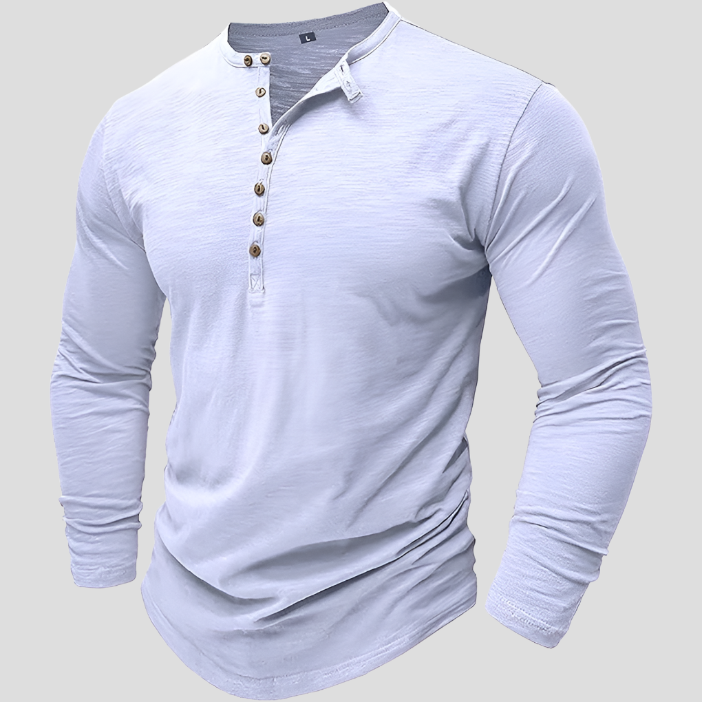 Camicia da uomo in cotone larga