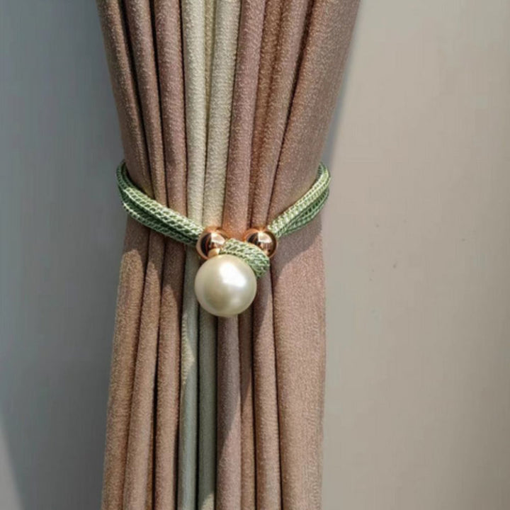 Set di 2 eleganti fermatende con perle