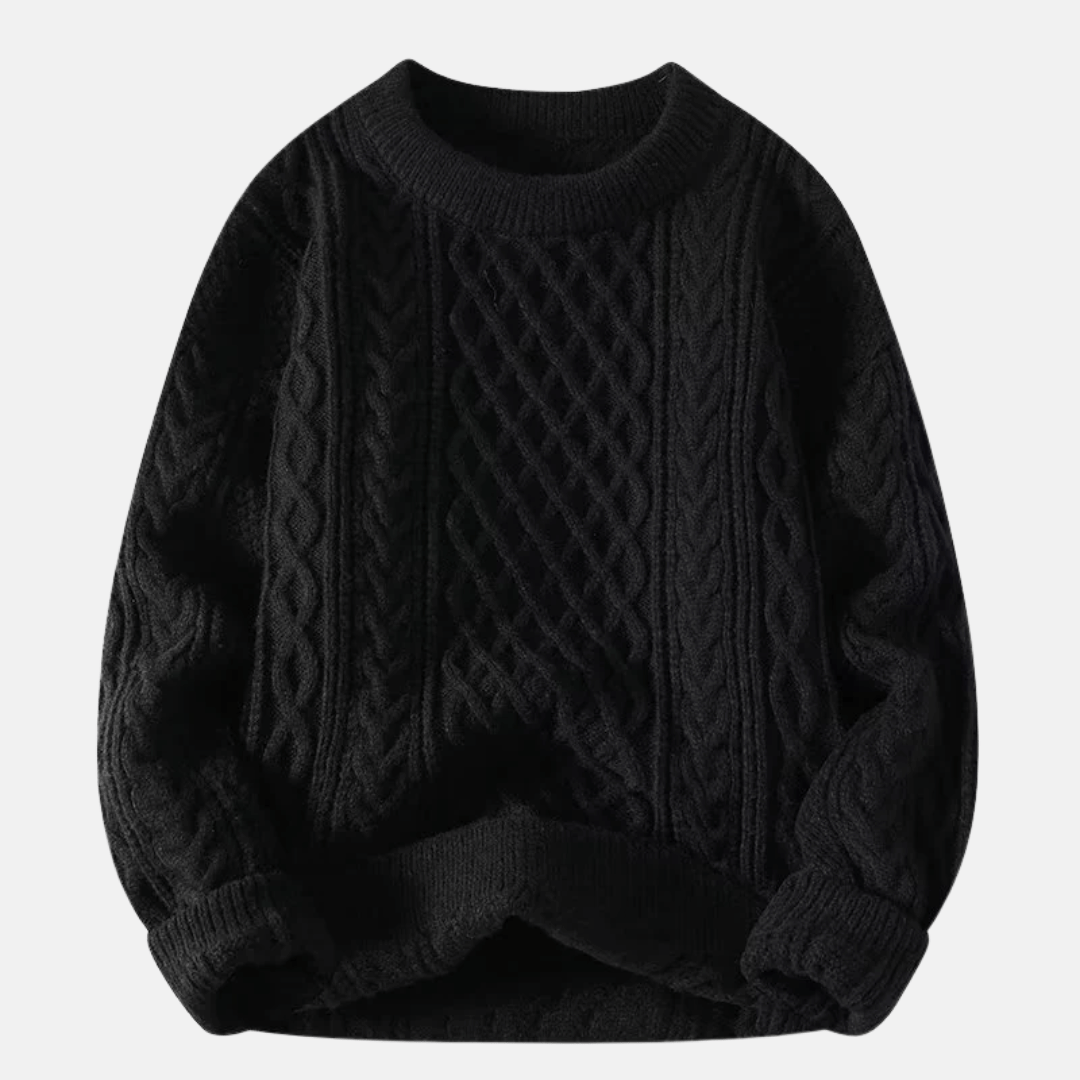 Maglione invernale da uomo in maglia tinta unita