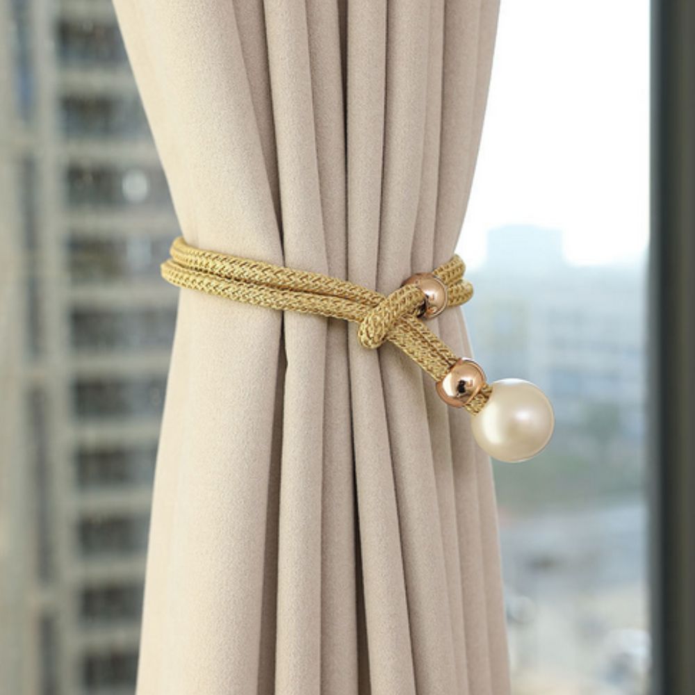 Set di 2 eleganti fermatende con perle