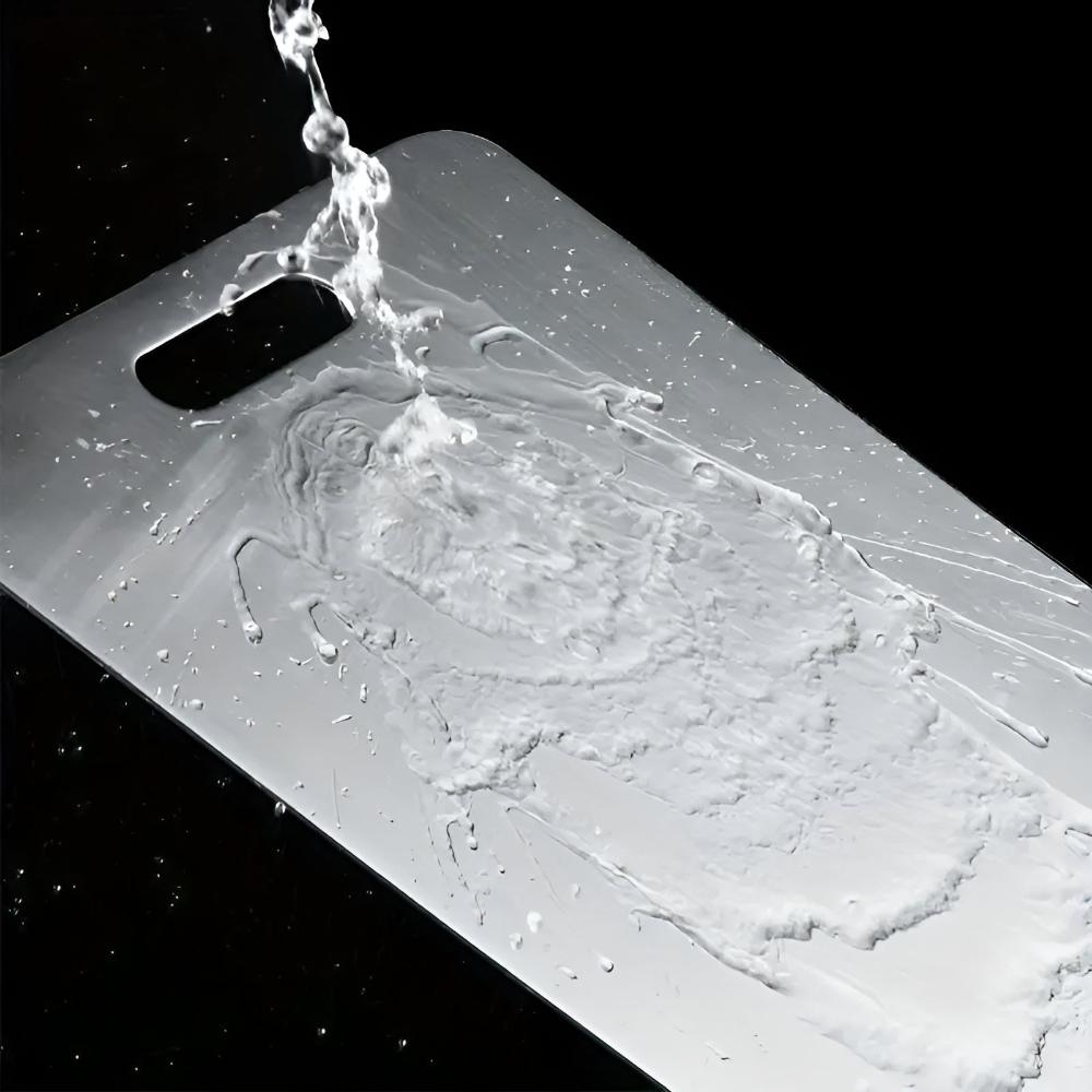 Tabla de cortar de acero inoxidable de primera calidad para una máxima higiene y durabilidad