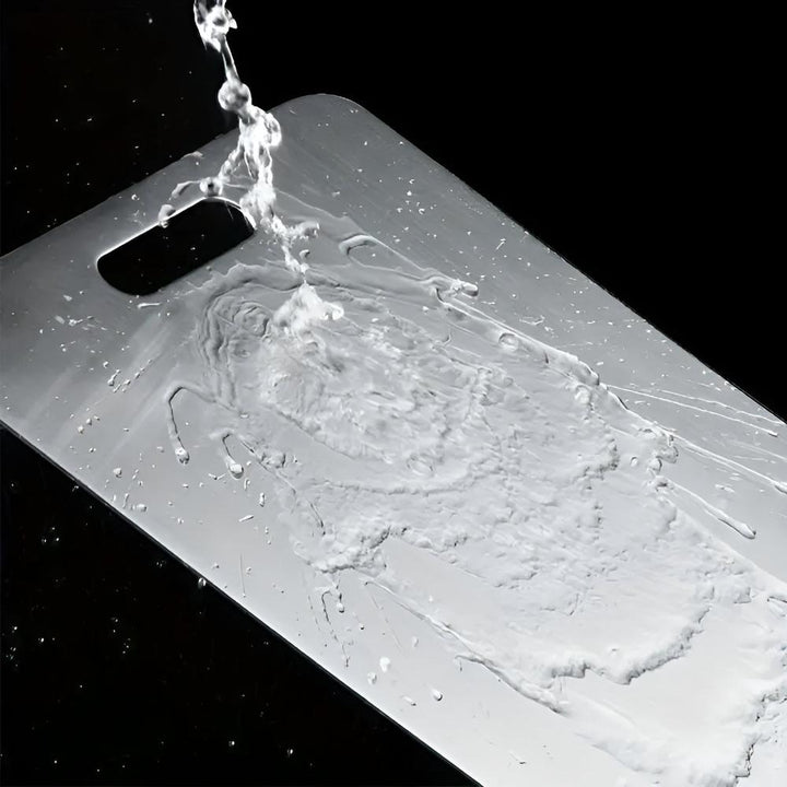 Tabla de cortar de acero inoxidable de primera calidad para una máxima higiene y durabilidad
