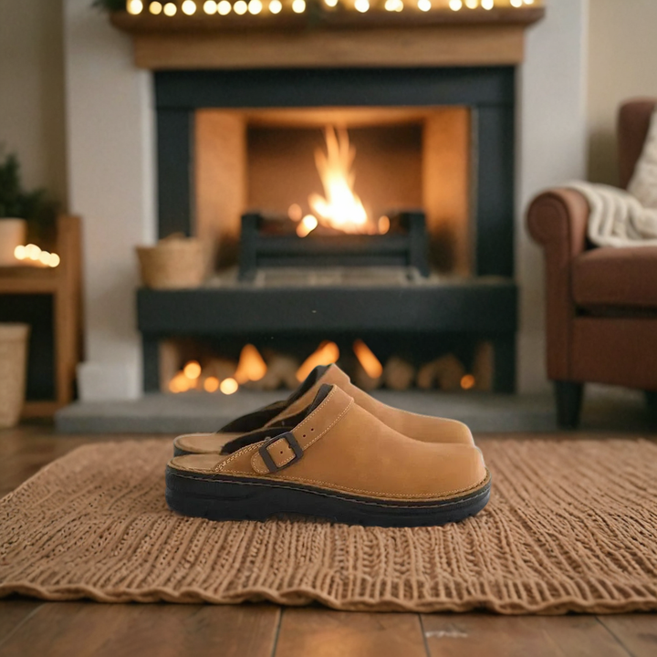Zoccoli unisex Slip On in pelle