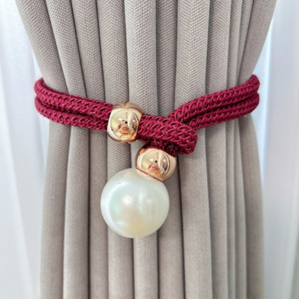 Set di 2 eleganti fermatende con perle