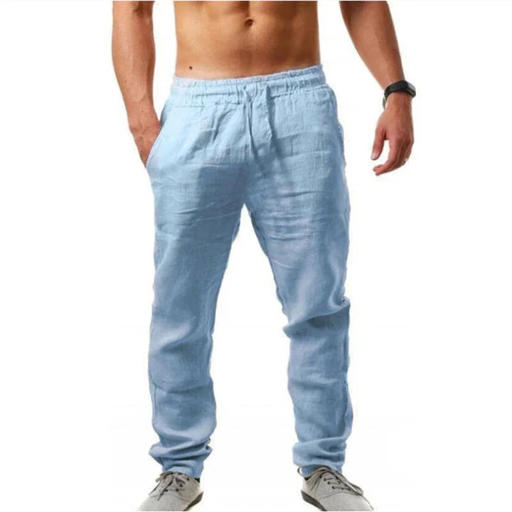Pantaloni da uomo in lino
