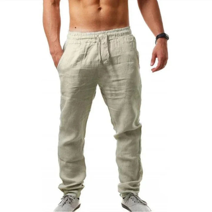 Pantaloni da uomo in lino