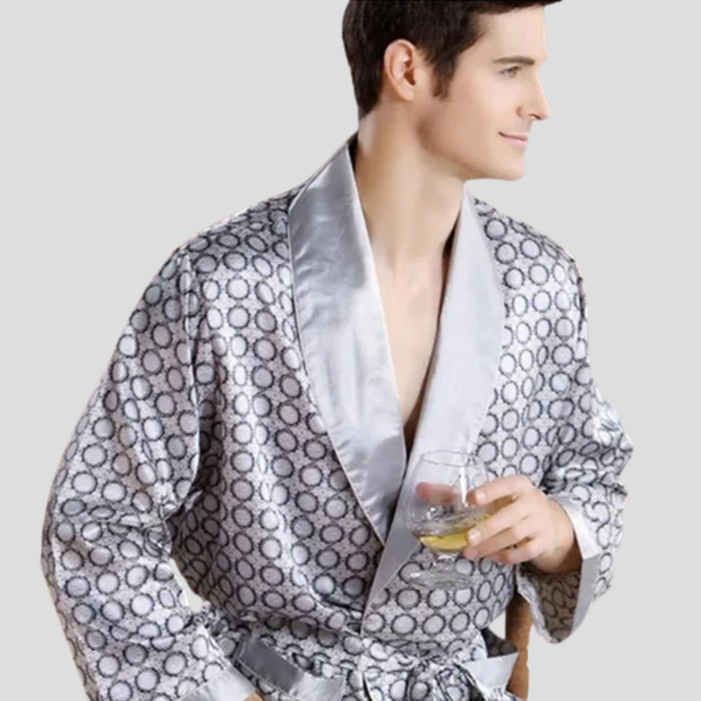 Accappatoio Kimono in raso da uomo