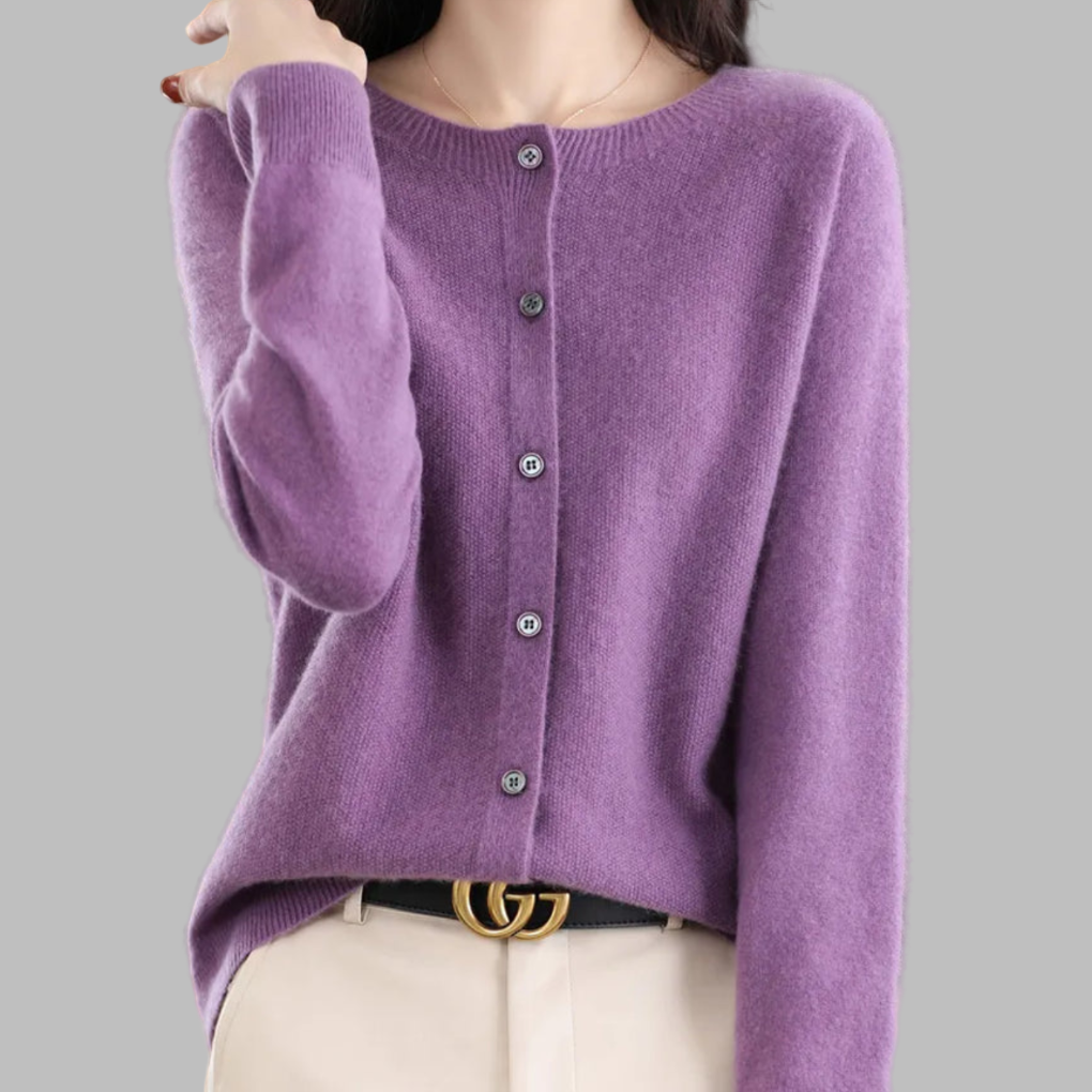 Cardigan con scollo a V da donna