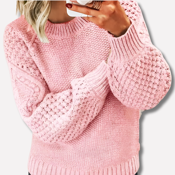 Elegant sweater warm for woman